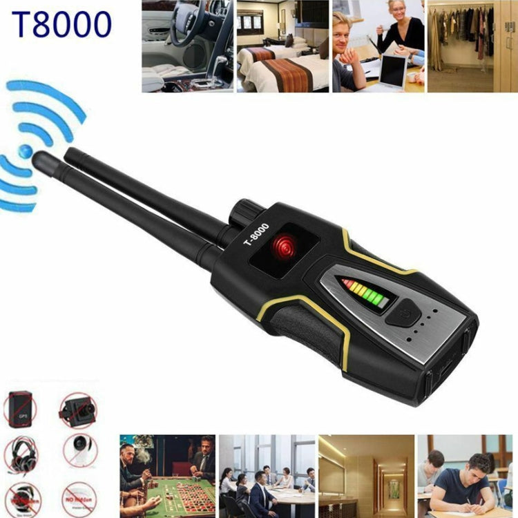 T-8000 RF Signal Detector GSM Audio Finder GPS Scan Detector, T-8000 Silver T-8000 RF Signal Detector GSM Audio Finder GPS Scan Detector, T-8000 Silver